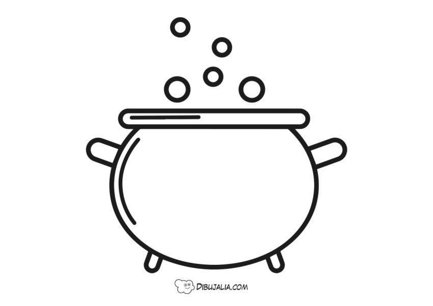 Caldero con burbujas