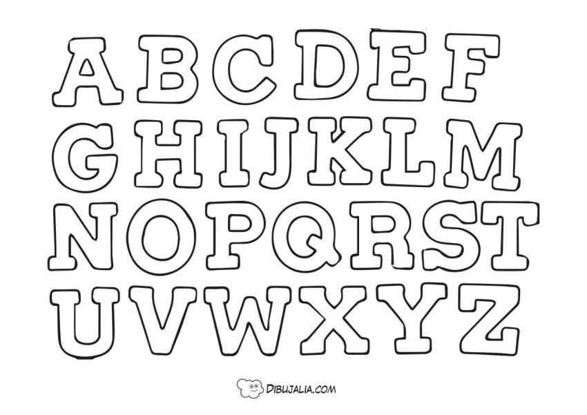 Abecedario para colorear