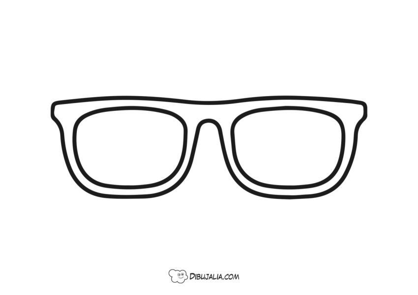 Plantilla de gafas de ver