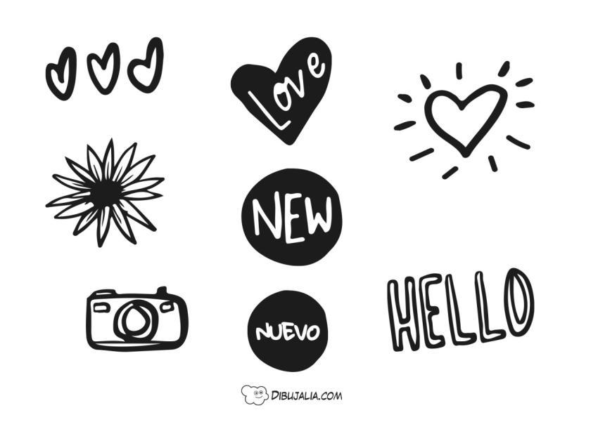 Stickers Pegatianas de Redes Sociales