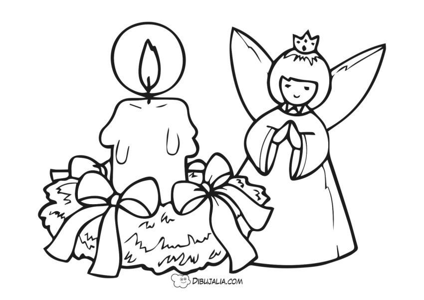 Vela y un ángel de la guarda