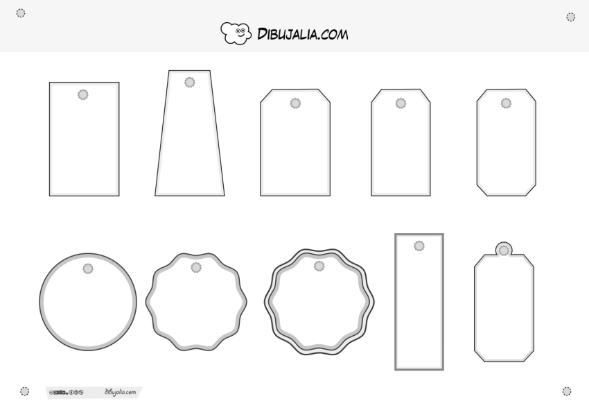 Plantillas para etiquetas de regalos