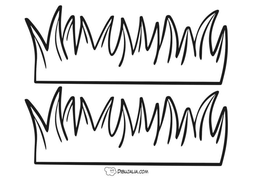 Plantilla para hierba