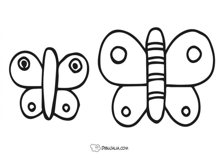 Mariposas para colorear