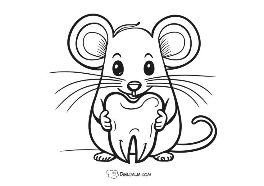 Ratoncito con una muela