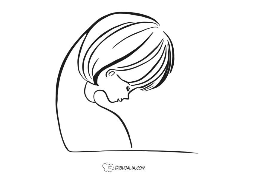 Silueta de una bella mujer