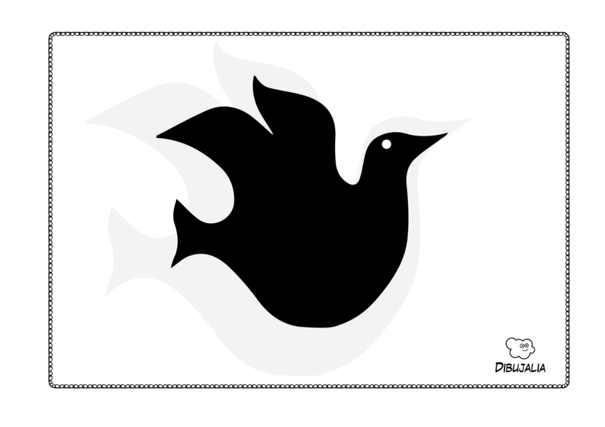 Silueta de Paloma de la Paz