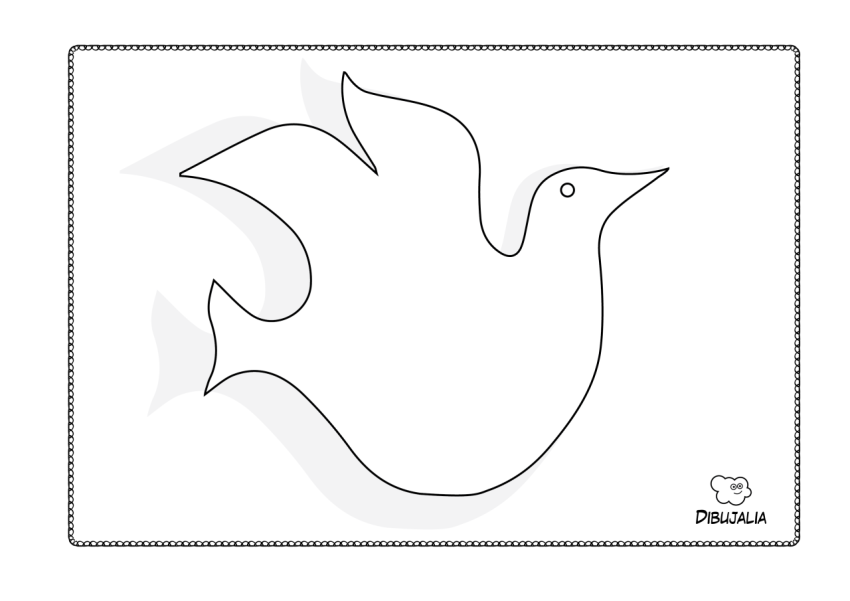 Silueta de Paloma de la Paz