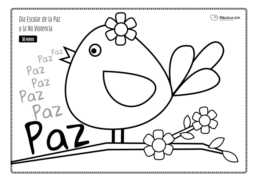 Ilustración Paloma por la Paz