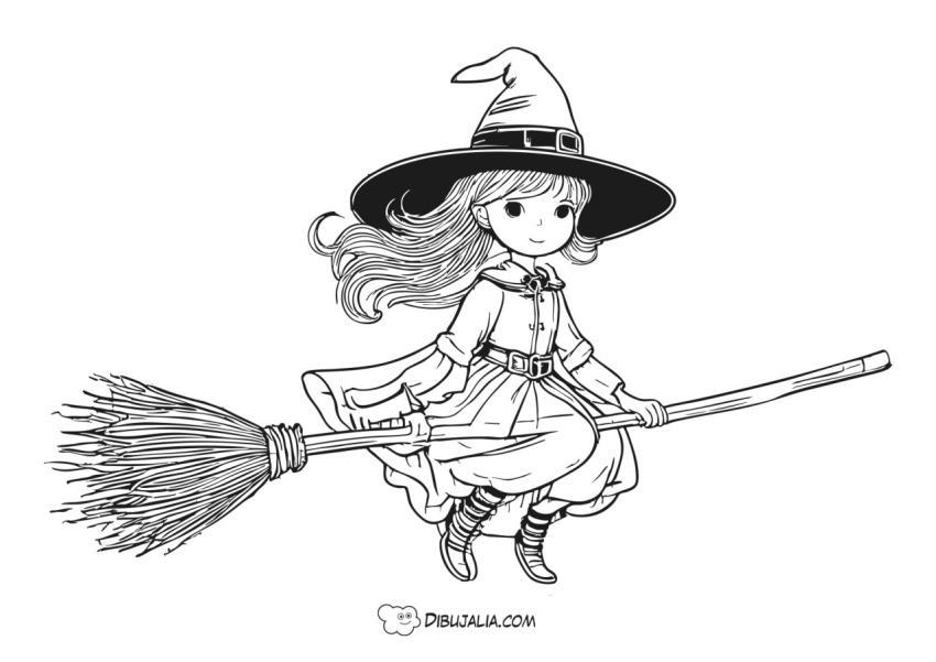 Una Linda Bruja en Escoba