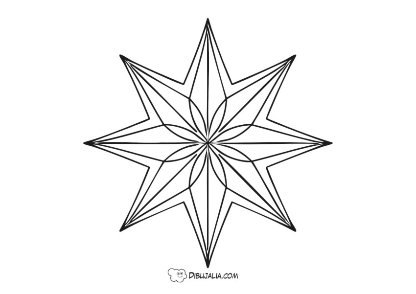 Estrella de navidad decorativa