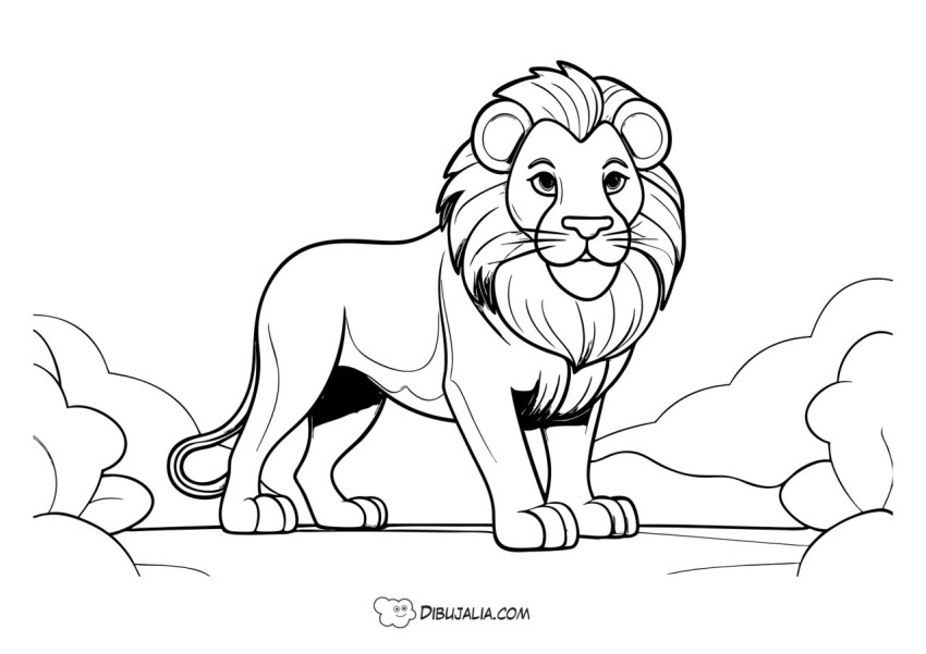 El león Rey de la Selva