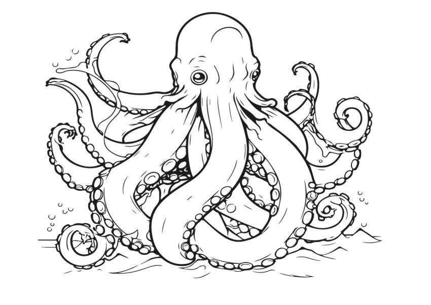 Pulpo Monstruo Marino