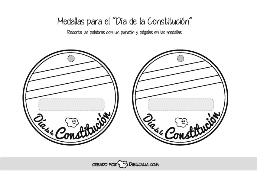 Medallas Día de la Constitución