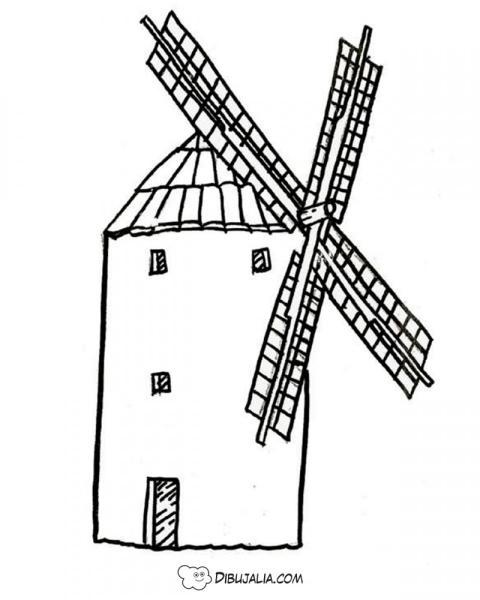 Molino de viento tradicional