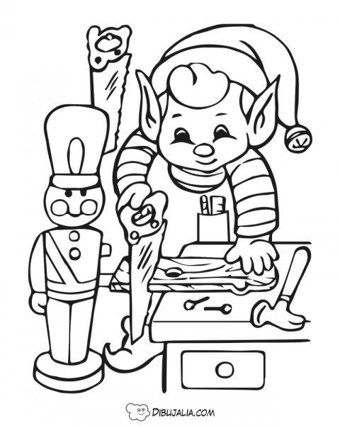 Elfo fabrica juguetes