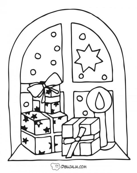 Ventana con regalos