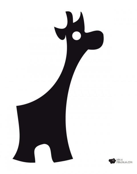 Silueta de Jirafa