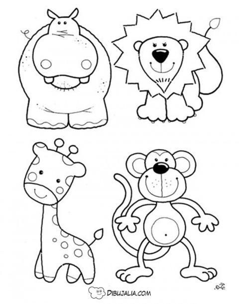 Animales salvajes de la sabana