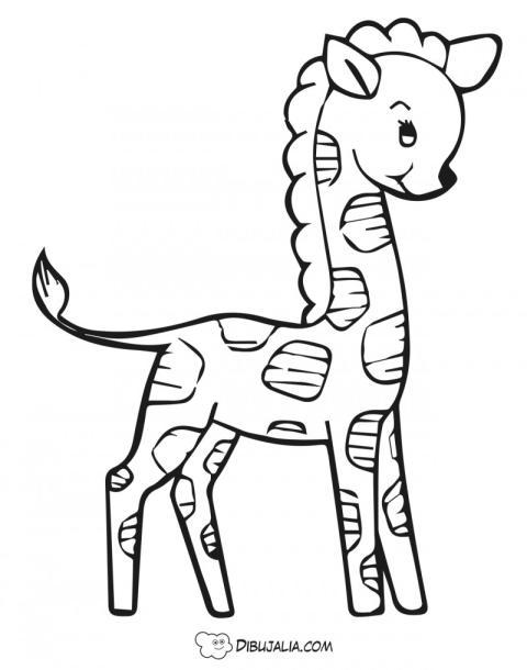 Jirafa bebe muy divertida