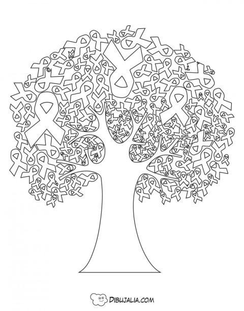 Árbol de lazos de la solidaridad