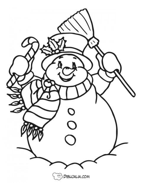 Mun?eco de nieve divertido