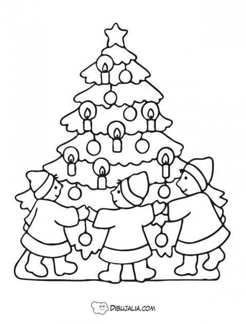 Arbol nin?os y abrazos