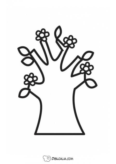Árbol primeras flores
