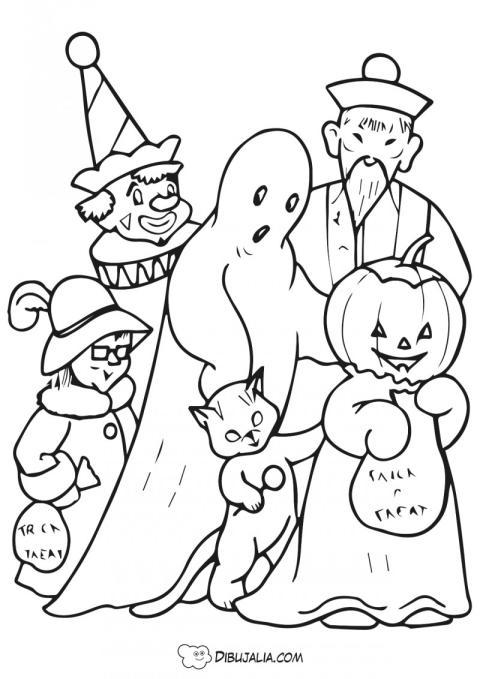 Personajes disfrazados para halloween