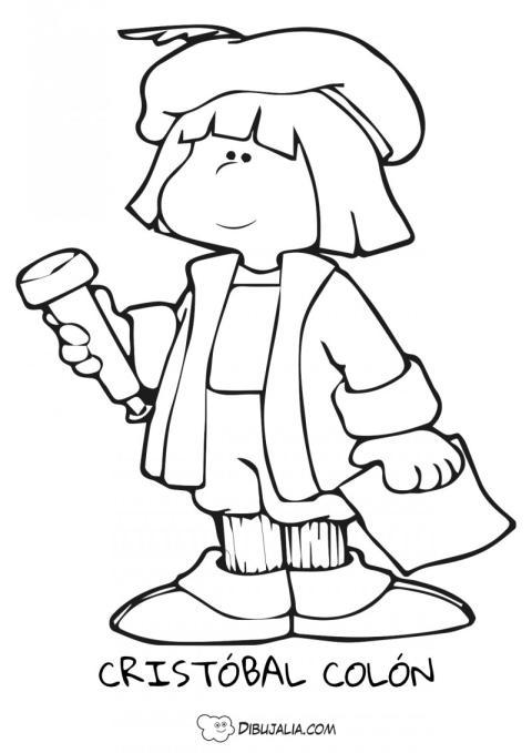 Retrato Cristóbal Colón con nombre