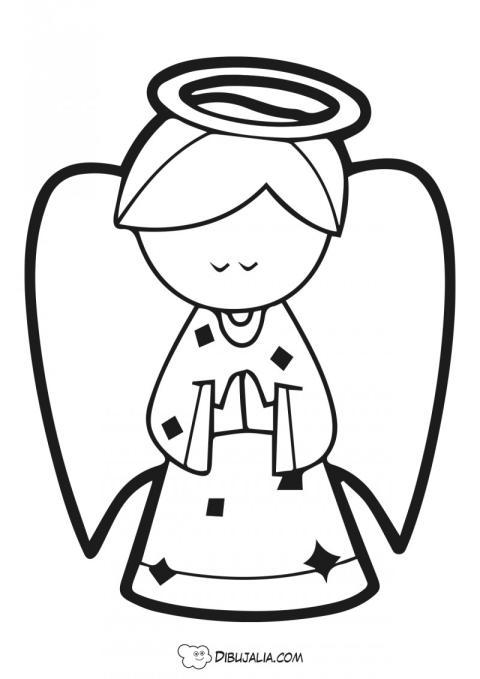 Angel rezando