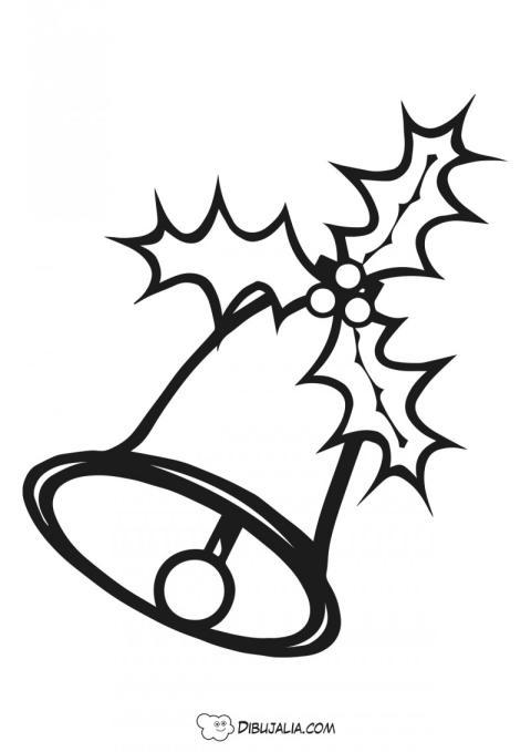 Campana decorativa de navidad