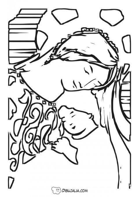 Virgen Maria pintura