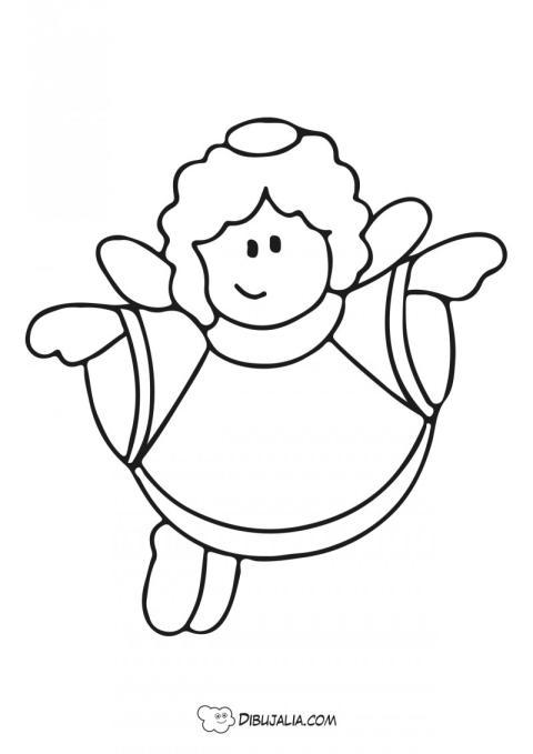 Ángel precioso volando