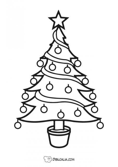 Arbol navidad con bolas