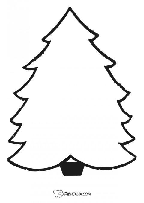 Silueta de abeto de navidad