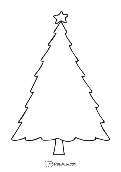 Silueta árbol de navidad