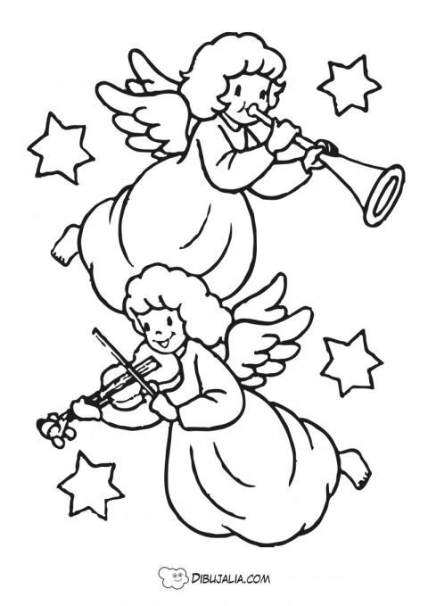 Ángeles músicos celestiales