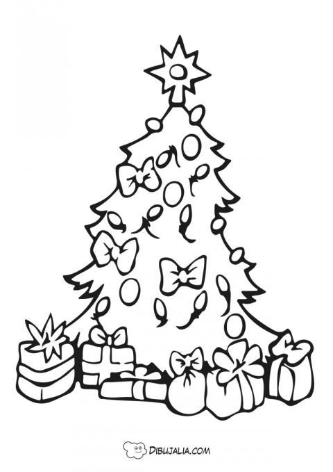 Arbol de navidad con regalos
