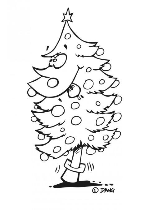 Árbol dde navidad alegre