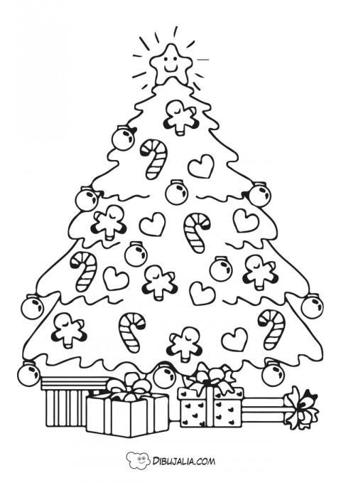 Árbol de navidd con adornos