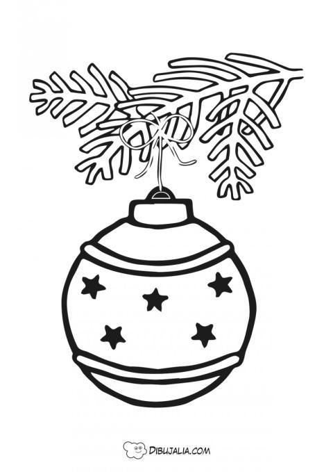 Bolas de navidad con estrellas