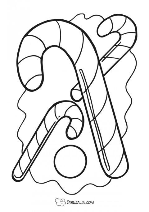 Bastones navidad decorativos