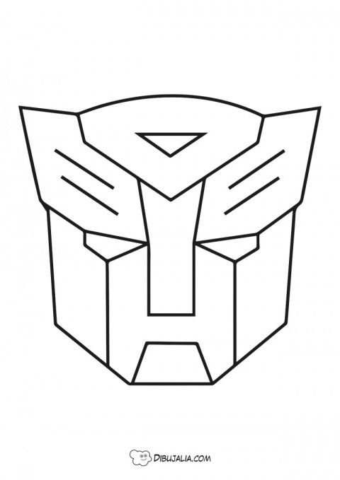 Máscara de Transformers Otimus Prime Dibujo Dibujalia Dibujos para Colorear y