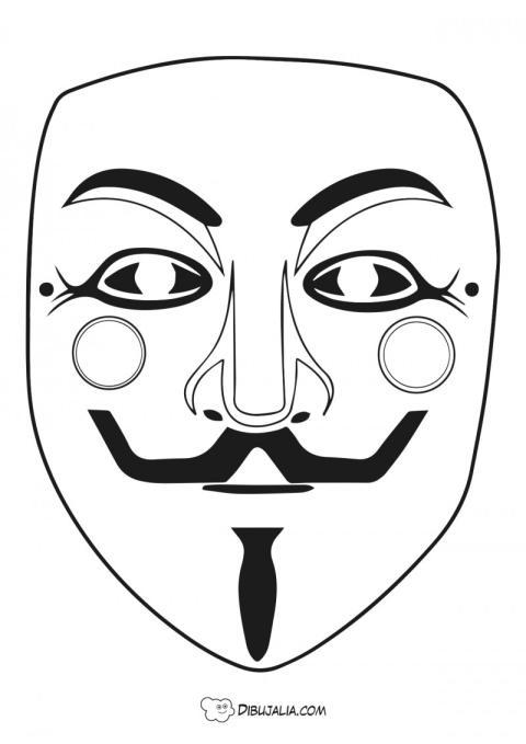Máscara de V de vendetta