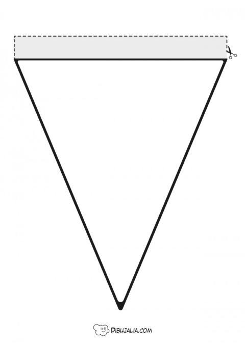 Plantilla para crear un banderín