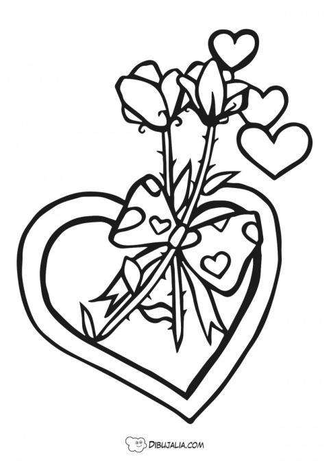 Corazones y rosas