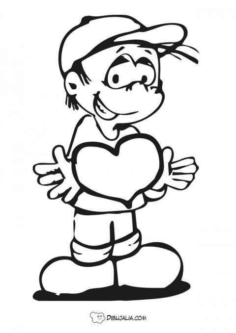 Chico con corazón