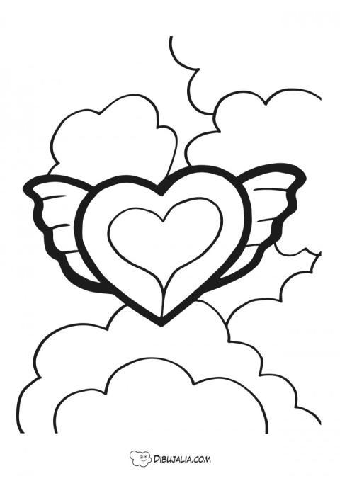 Corazón en las nubes
