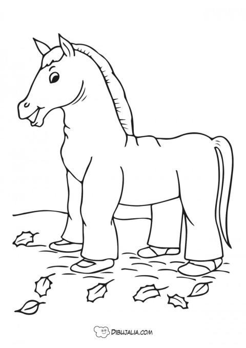 Disfraz dentro de un caballo